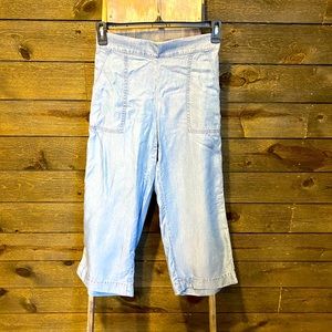 Loft Petite Wide Leg Capris